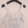 Mango White Black Grid Pattern Cold Shoulder Midi Dress Size XS Image 9
