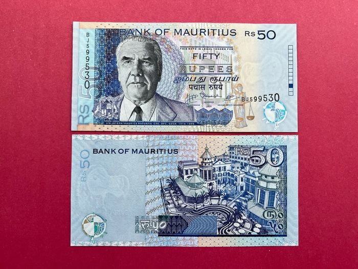 Mauritius  50 Rupees. 2009  Pick  50e  ( Uncirculated )