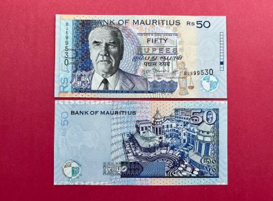 Mauritius  50 Rupees. 2009  Pick  50e  ( Uncirculated )