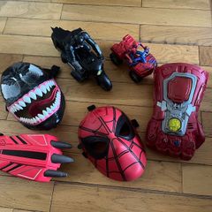 Superhero figures / vehicles /masks / gloves