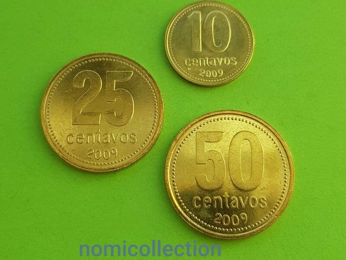 Argentina 2009 year Uncirculated coins.
