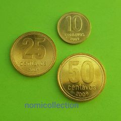 Argentina 2009 year Uncirculated coins.
