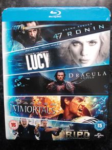 5 Movie Blu-ray Boxset New And Sealed Lucy 47 Ronin Ripd Immortals Dracula Untold