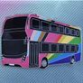 Rainbow Bus Badge : Brooch: Tie pin, Free Post Image 2
