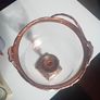 rose gold large  hurricane jar candle Image 6