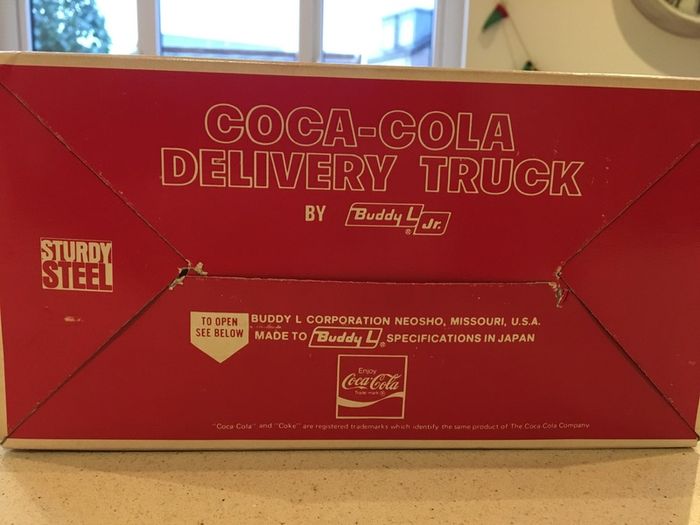 Coca Cola 1970 Buddy L Steel Truck Rare MINT with original box
