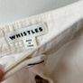 Whistles 100% Linen Button Frill Midi Skirt Cream / Ivory - Size 12 Image 5