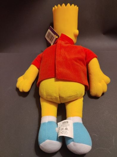 Vintage Bart Simpson Plush Hard Head Itchy & Scratchy (1998) Vivid Imaginations