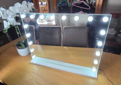 Vanity mirror white led
