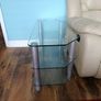 Glass TV Stand with 3 Shelves Image 2