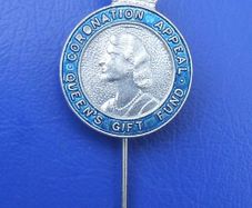 Queen's Coronation Gift Fund Appeal - fund-raising badge (1953)