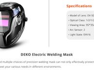 main image for ad Auto Darkening Skull Solar Adjustable Range MIG MMA Electric Welding Mask Helmet