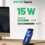 Wireless Charger 2-Pack, 15W Fast Wireless Charging Stand with Sleep-friendly Adaptive Light Phone Charge For iPhone 14 13 12 11 Pro Max X Plus Samsung Galaxy S22 S21 S20 Google Pixel Xiaomi etc (FREE POSTAGE) Image 5