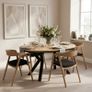 Jupiter X-Frame Loft Dining Table 100+40cm Gold Image 5