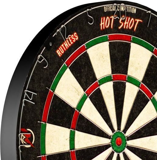NEW SALE | Hot Shot Dart Board | Endurance Round Wire Sisal Dartboard Including 2 sets of Steel Tip Darts