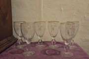Set of 6 1960's Irish Coffee Recipe Stemmed Glasses