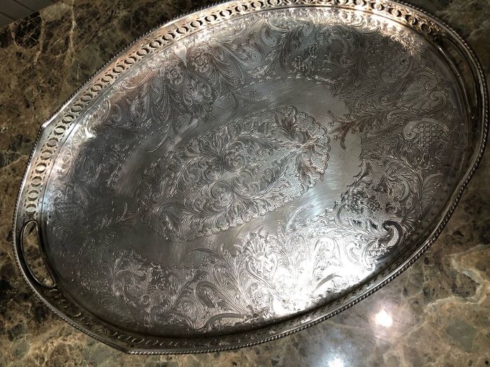 silver tray