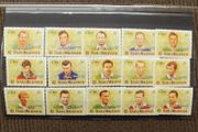 Team of the Millennium GAA Stamps Sheet. - 1999 Eire Collection