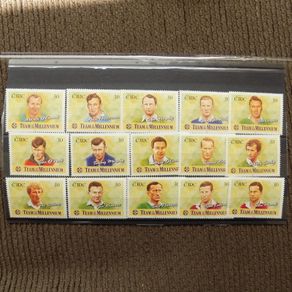 Team of the Millennium GAA Stamps Sheet. - 1999 Eire Collection