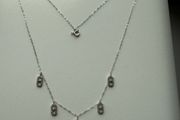 Inspired Messika station necklace 18k White gold