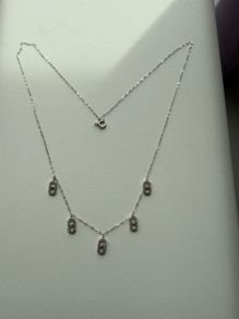 Inspired Messika station necklace 18k White gold