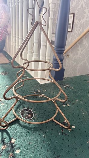 Christmas Plate Stands.  Iorn