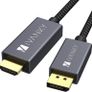 iVANKY 2M DisplayPort (Male) to HDMI (Male) 1080P Gold-Plated/Nylon-Braided Cable (Brand New/Warranty) Image 2