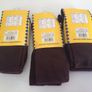Brand New 3 Packs of cotton rich girls Brown knee high socks 7-11 Image 2
