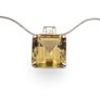 Vintage Citrine Sterling Silver Necklace Image 3