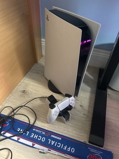 PS5 with disk & charger