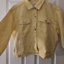 denim jacket Denim Co. Pastel Yellow Denim Jacket - Size Large Image 8