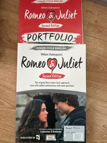 Romeo and Julliet book and portfolio for JC
