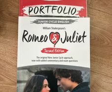 Romeo and Julliet book and portfolio for JC