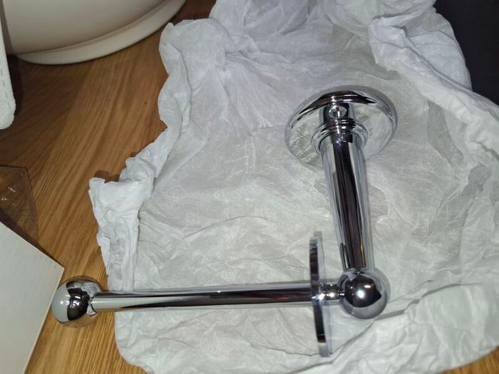 Burlington toilet roll holder chrome