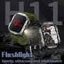 New Military Smart Watch Men Outdoor LED Flashlight Sports Fitness Tracker Health Monitor 2.01Inch Bluetooth Call Smartwatch Image 2