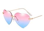 New Retro Love Ocean Piece Sunglasses Street Beat Peach Heart Shaped Sunglasses
