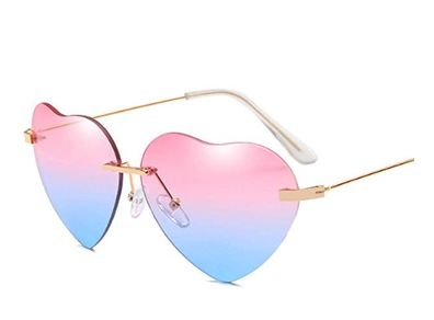New Retro Love Ocean Piece Sunglasses Street Beat Peach Heart Shaped Sunglasses