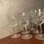 Set of 6 Vintage Waterford Crystal Wine  Hock Glasses  Elegant Cut Crystal Image 3