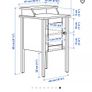 IKEA Olderdalen bedside cabinet Image 4
