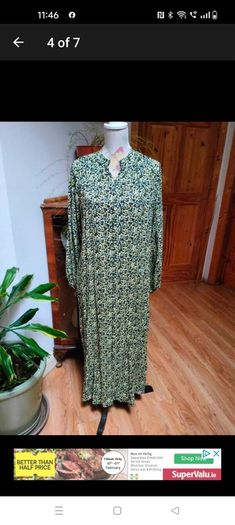 H&M loose fitting dress, new never worn, H&M floral long-sleeve maxi dress. new never worn