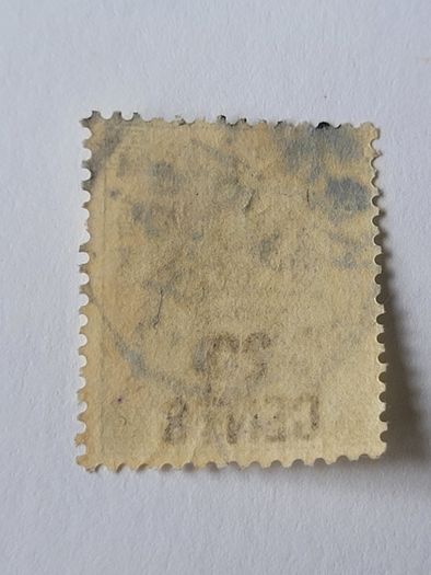 1891 Hong Kong 20c overprint stamp