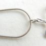 Vintage Sterling Silver Shamrock Pendant (L18" - 4,79g) Image 10