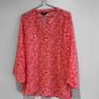 Pre Owned Red & White Patterned Beach Tunic Top Image 3