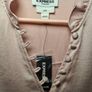 Womens Express Portofino silky long sleeve shirt blouse Size Medium slim light pink BNWT BRAND NEW Image 4