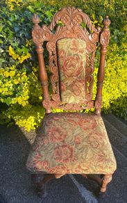 Chairs A  Pair Of Jacobean Revival Oak Chairs