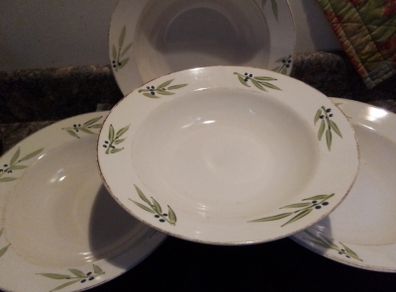 Four Large Pasta Bowls