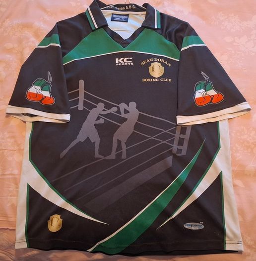 Sean Doran Boxing Club KC Sport Boxing Jersey (Adult Small) FREE POST