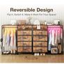 Chest of Drawers Bedroom with Hanging Rail, with LED Lighting and Power Socket Image 5