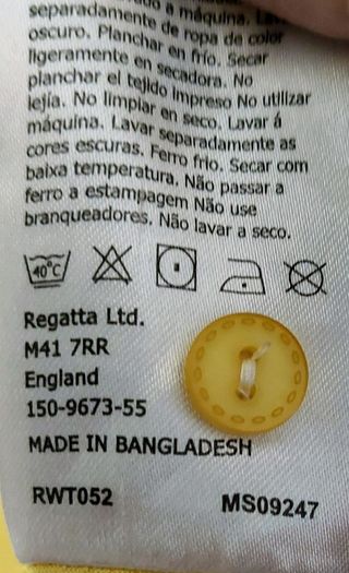 Yellow  Regatta Teashirt