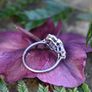 Antique Art Deco Sapphire & Diamond Ring - Platinum Image 5